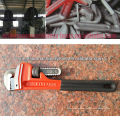 Two lines adjustable heavy duty Pipe Wrench spanner with drop forged